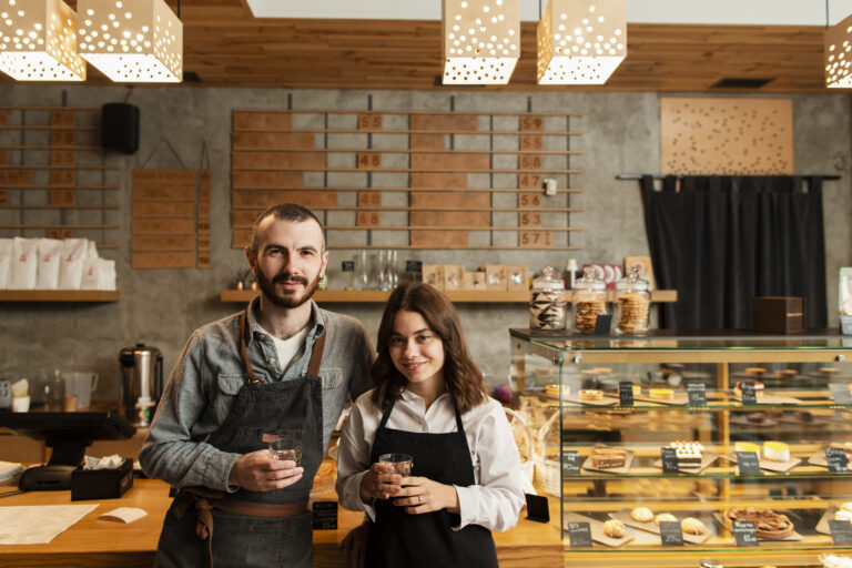 Bakery staff accepting payments with high-risk merchant account UK solutions