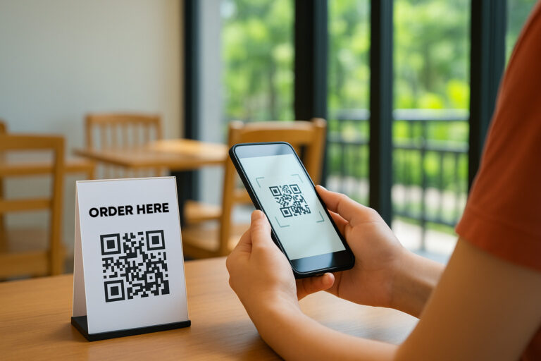 QR code payments UK mobile payment demonstration for UK merchants