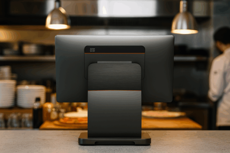 Best EPOS system UK single display terminal on restaurant counter