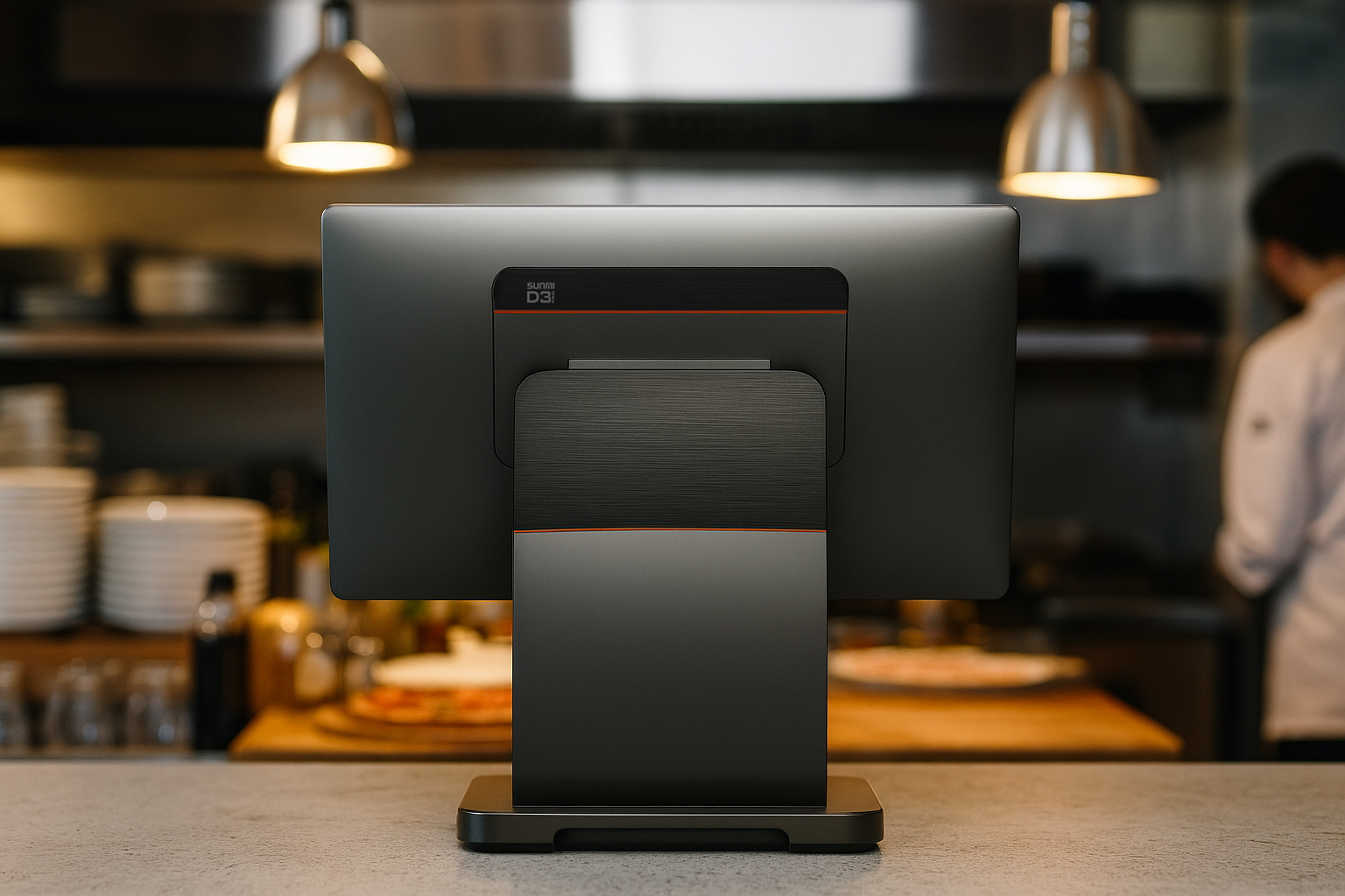 Best EPOS system UK single display terminal on restaurant counter