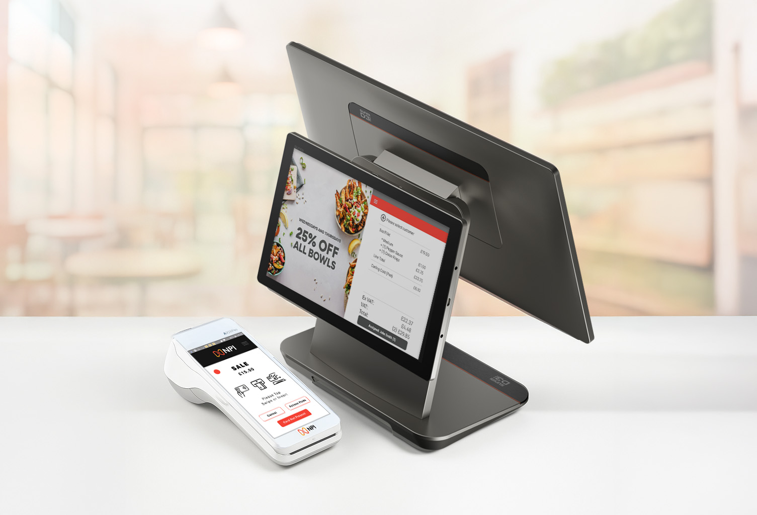 PAX A920 PRO D3 PRO single-display restaurant counter EPOS system cost UK setup