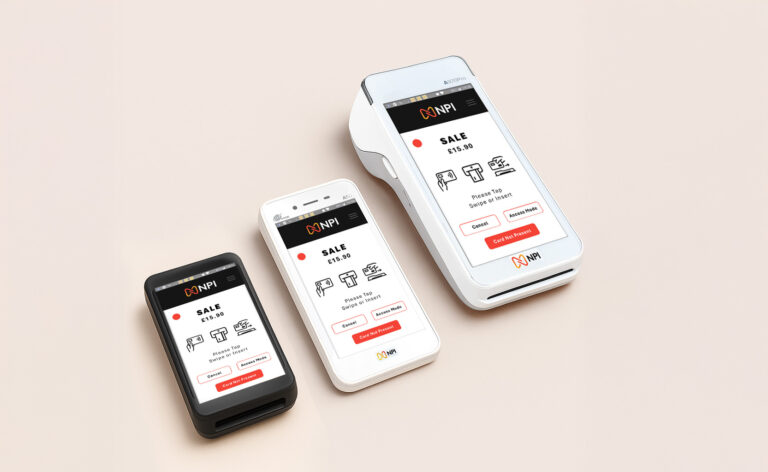 Mobile card payment UK terminals comparison showing NPI s1 mini 2, PAX A50 and PAX A920 PRO portable card machines
